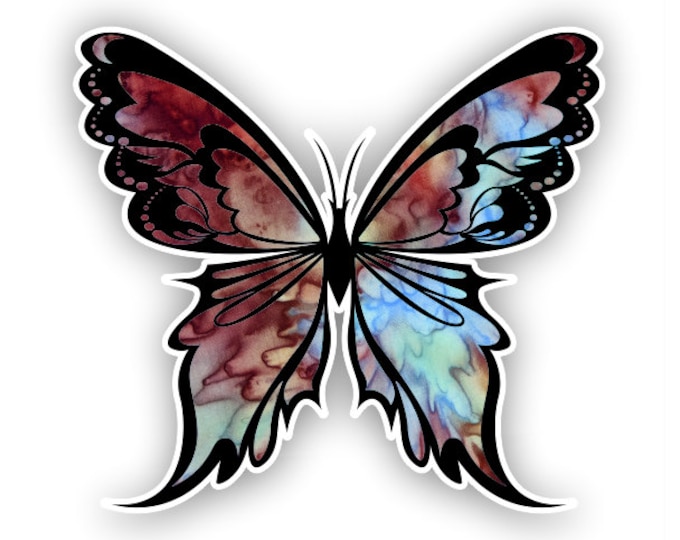 Mocca Butterfly sticker / decal**Free Shipping**