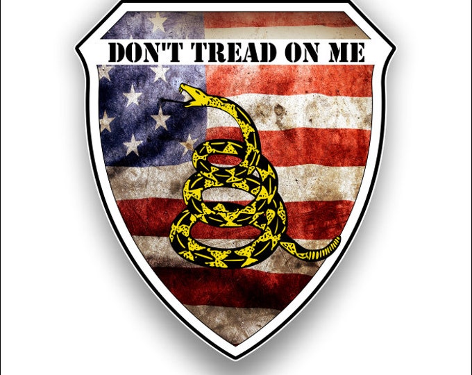 Don't Tread on Me USA Flag Decal American Flag Sticker  for cars trucks for honor and support