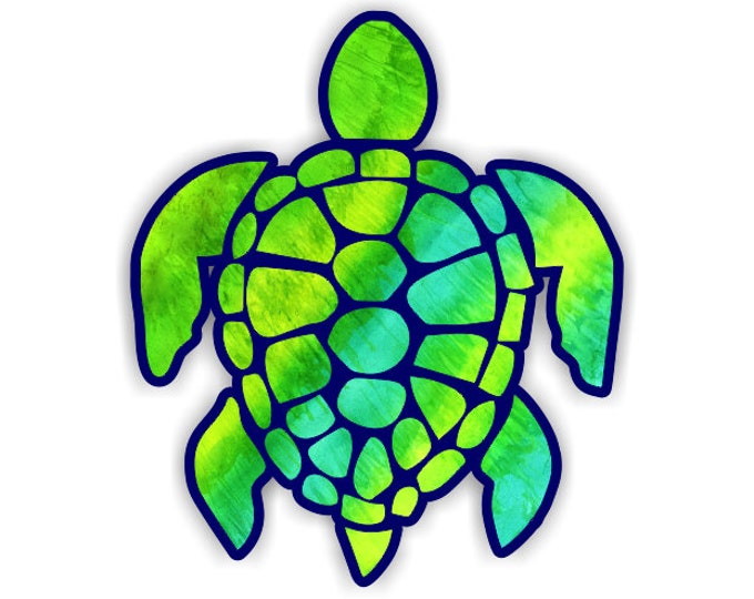 Sea Turtle 3"  sticker for cell phones, cars, trucks laptops  stick to any smooth surface