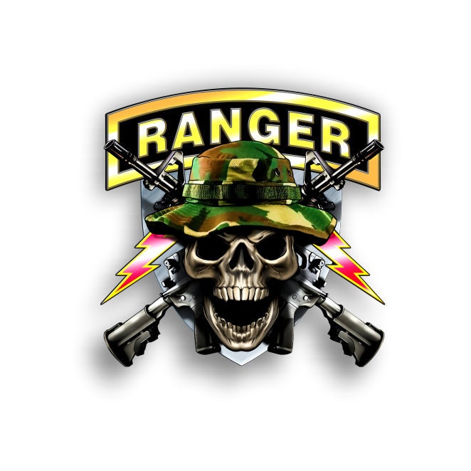 Army Skull Sticker 