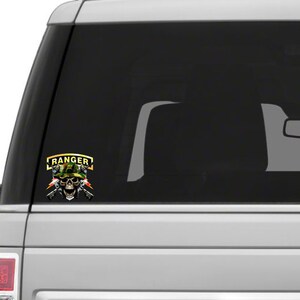 Army Ranger Skull Sticker Vinyl Decal for Auto Cars Trucks Windshield ...