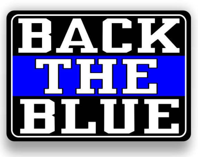 back the blue American Flag Decal/Sticker  **Free Shipping**