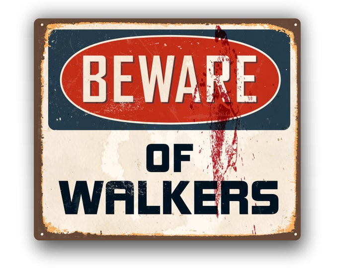 Beware of Walkers Funny Sticker  for car truck laptop or any smooth surface  ***Free Shipping***