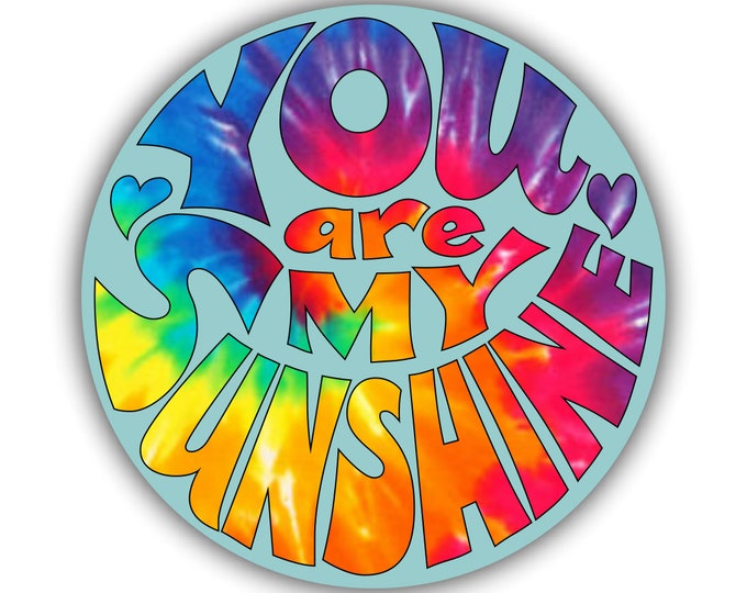 You Are My Sunshine Sticker for car truck laptop Hydro flask bottle or any smooth surface