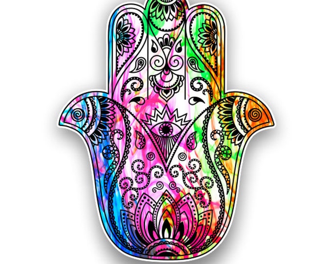 Hamsa sticker (color burst) / decal**Free Shipping**