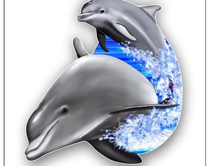 Dolphins Jumping sticker / decal **Free Shipping**