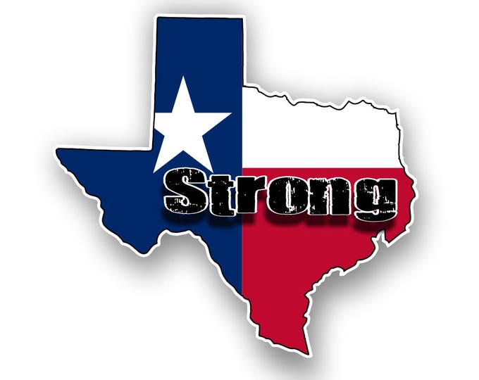 Texas Strong Car Truck Bumper Custom Print Sticker Vinyl Decal Graphic  FREE SHIPPING