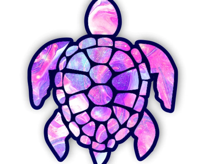 Sea Turtle 3"  sticker for cell phones, cars, trucks laptops  stick to any smooth surface