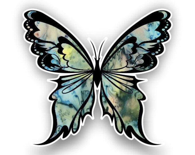 Green Tea Butterfly sticker / decal**Free Shipping**