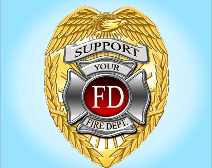 Support your fire dept sticker / decal **Free Shipping**