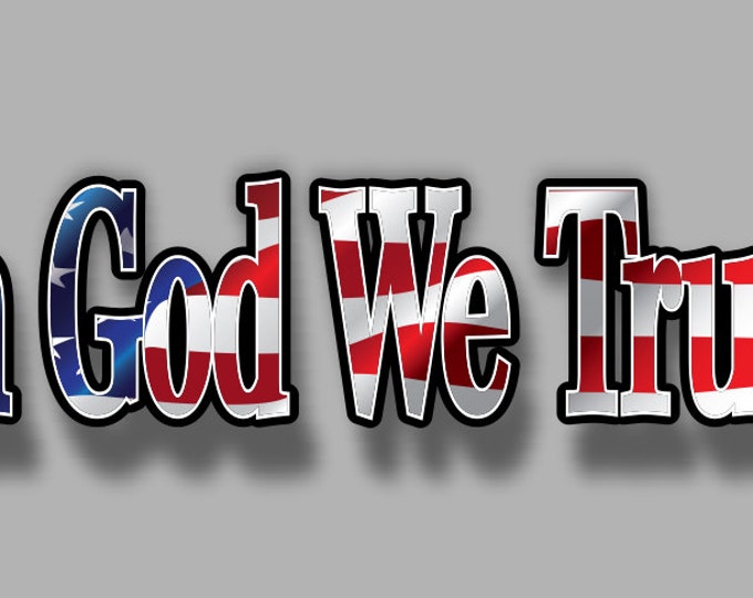 In God We Trust sticker/decal  **Free Shipping**