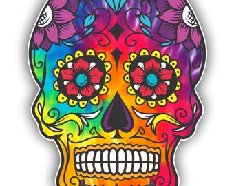 Sugar Skull Lilly Inspired Mexican Day of the Dead Sticker for