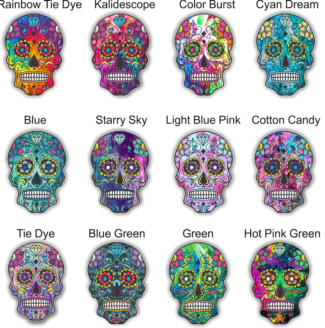 Sugar Skull Lilly Inspired Mexican Day of the Dead Sticker for