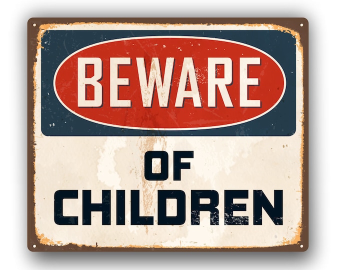 Beware of Children Funny Sticker  for car truck laptop or any smooth surface  ***Free Shipping***