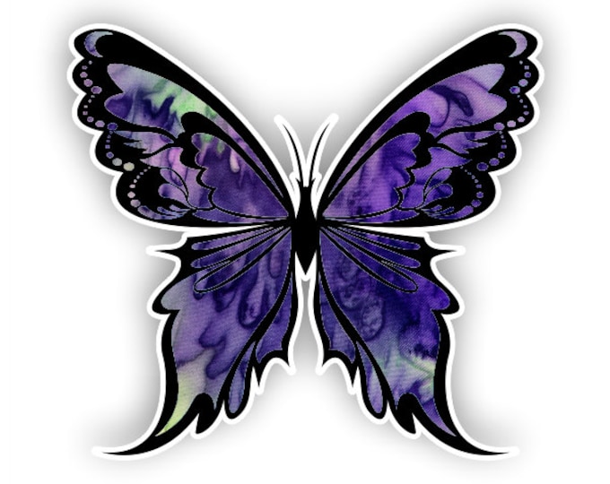 Purple Haze Butterfly sticker / decal**Free Shipping**