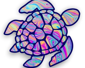 Sea Turtle laptop truck car window sticker custom printed design   **Free Shipping**