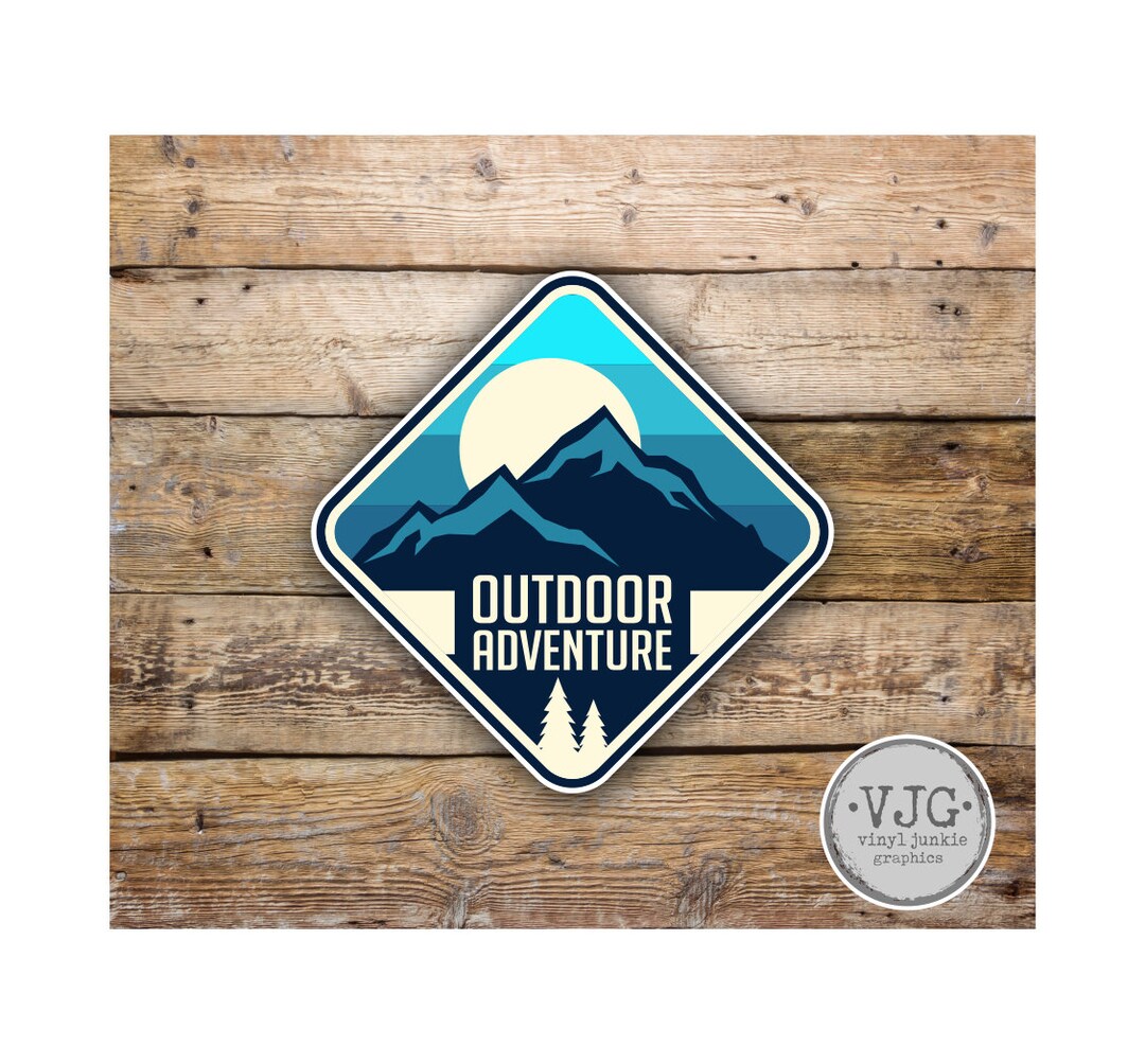 Outdoor Adventure Sticker Decal Bumper Sticker for Auto Cars Trucks ...