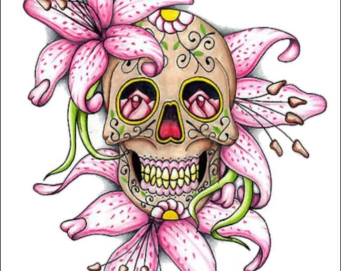 Lilly Sugar Skull Decal ***Free Shipping***