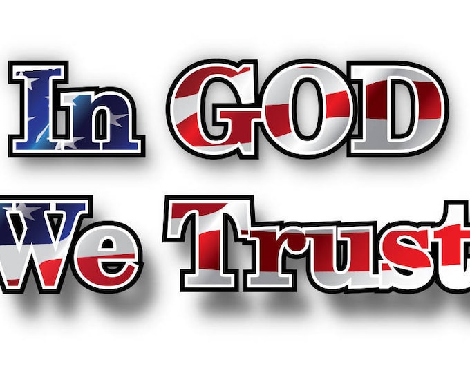 In GOD we trust decal/sticker **Free Shipping**