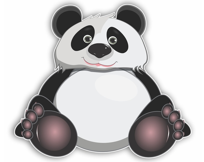 Panda Bear Sticker for car truck laptop or any smooth surface  ***Free Shipping***