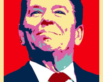 Ronald Reagan - Obama Style poster