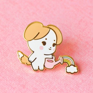 Rainbow Watering Pup - Hard Enamel Pin- A Grade