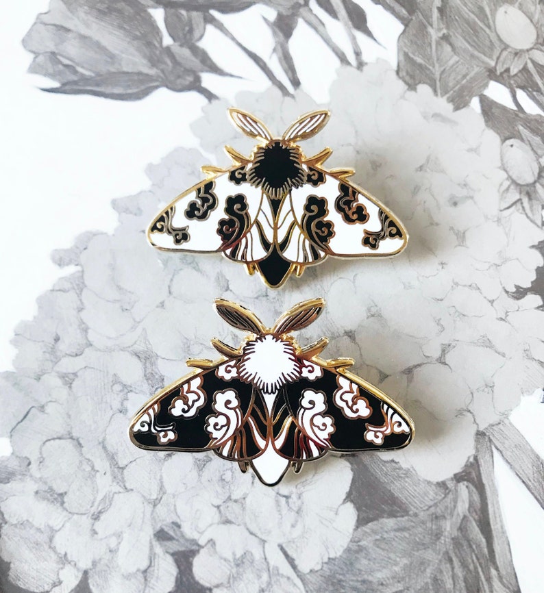 Cloud Moth A Grade Hard Enamel Pin image 1