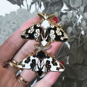 Cloud Moth A Grade Hard Enamel Pin image 2