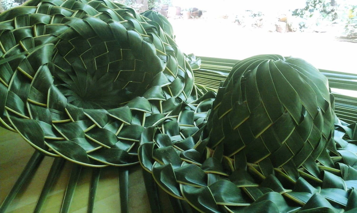 Coconut Palm Leaf Hat Etsy