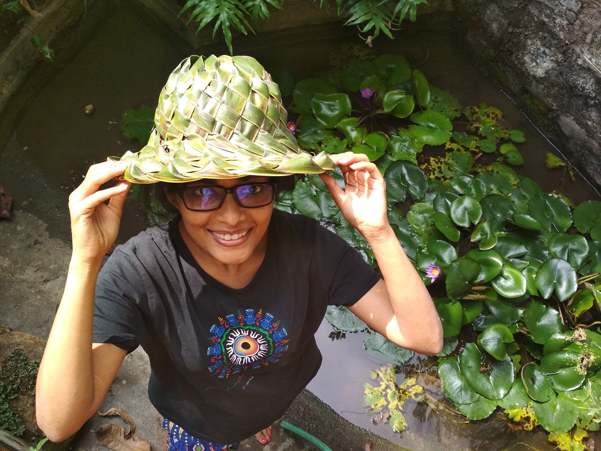 Coconut Palm Leaf Hat Etsy