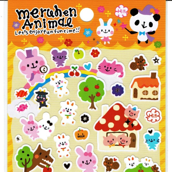 Cute Japanese Animal Series Decor Sticker-Scrapbooking/Decorations/Fairy tale/Halloween
