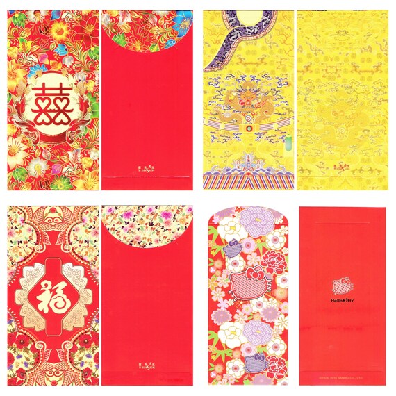 Chinese Lucky Money Envelopes Hong Baolai Seemoney Packet Etsy