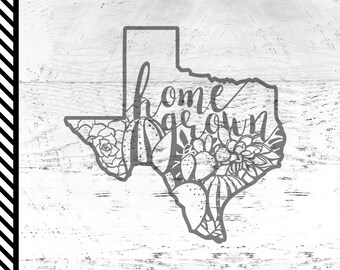 Texas Cactus Svg Etsy