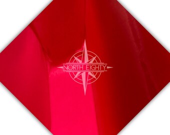 Red Mirror Chrome Adhesive Vinyl, Chrome Vinyl, Teckwrap Craft Vinyl, Metallic, Mirror Chrome, Vinyl 12" x 12" Sheet Red Metallic Chrome