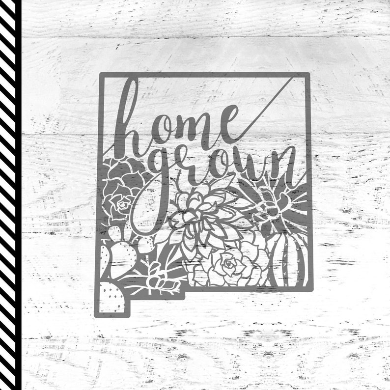 Download New Mexico cactus svg cut file Home Grown New Mexico ...