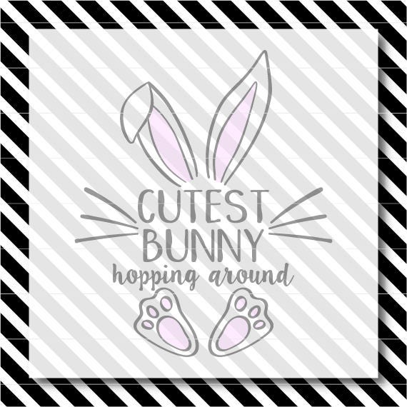 Download Easter svg cut file Cutest Bunny svg cut file bunny svg | Etsy