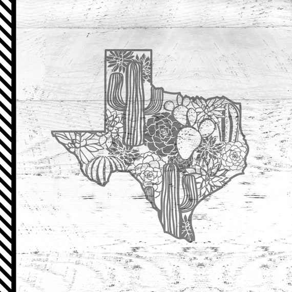 Download Texas Cactus Svg Cut File Succulent Texas Cutfile Texas Etsy