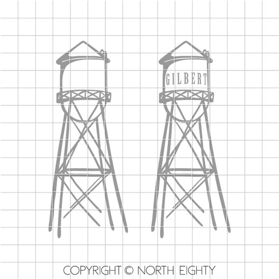 Water Tower Svg Gilbert Water Tower Gruene Water Tower - Etsy Canada