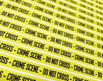 Peel 'N Place PSI Evidence Clings Stickers Crime Scene Party Halloween Decals 