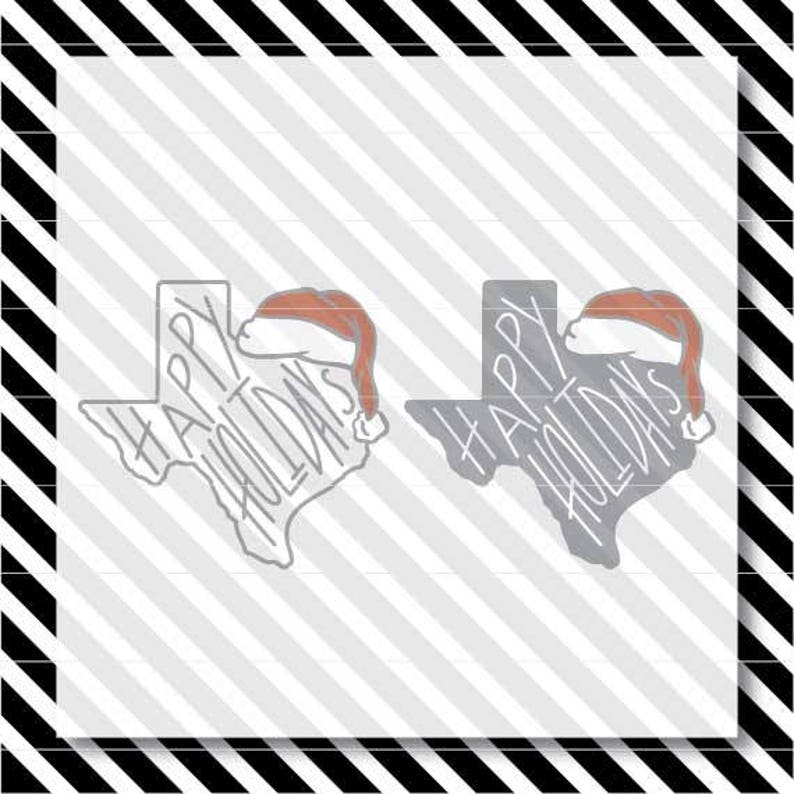 Download Texas Happy Holidays svg Texas Santa Hat cut file Texas | Etsy