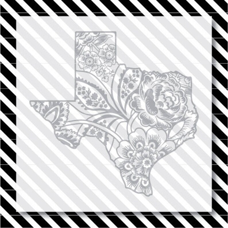 Download Texas Rose svg cut file Floral Texas Cutfile Texas | Etsy