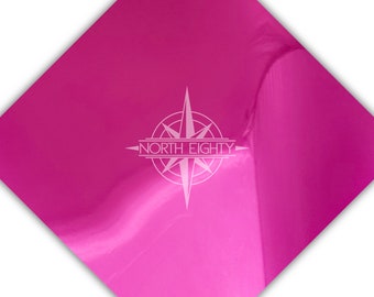 Royal Pink Mirror Chrome Adhesive Vinyl, Chrome Vinyl, Teckwrap Craft Vinyl, Metallic, Mirror Chrome, Vinyl 12" x 12" Royal Pink Chrome