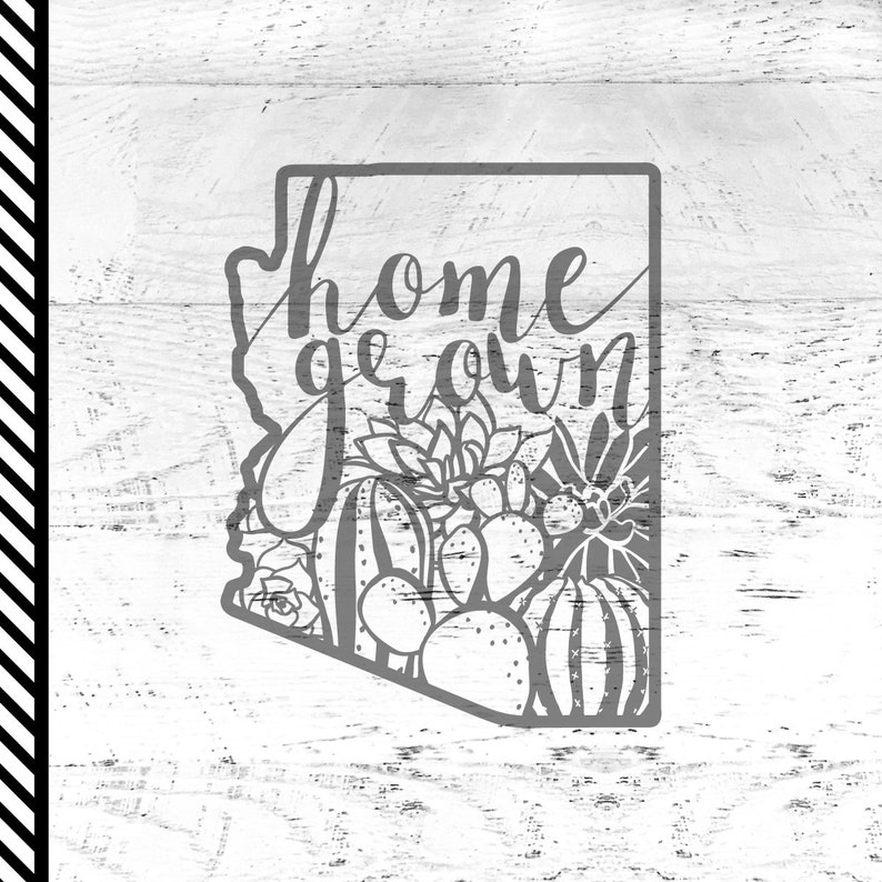 Download Arizona cactus svg cut file Home Grown Arizona Cutfile | Etsy