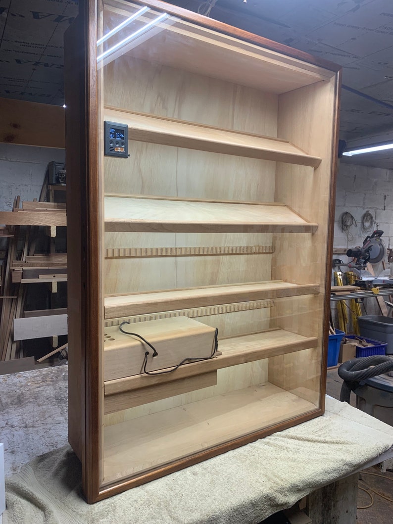 48x36 Inwall Display Humidor With Cigar Oasis Etsy
