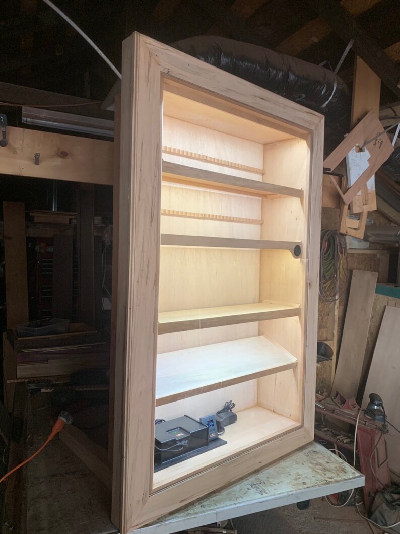 48x36 Inwall Display Humidor With Cigar Oasis Etsy