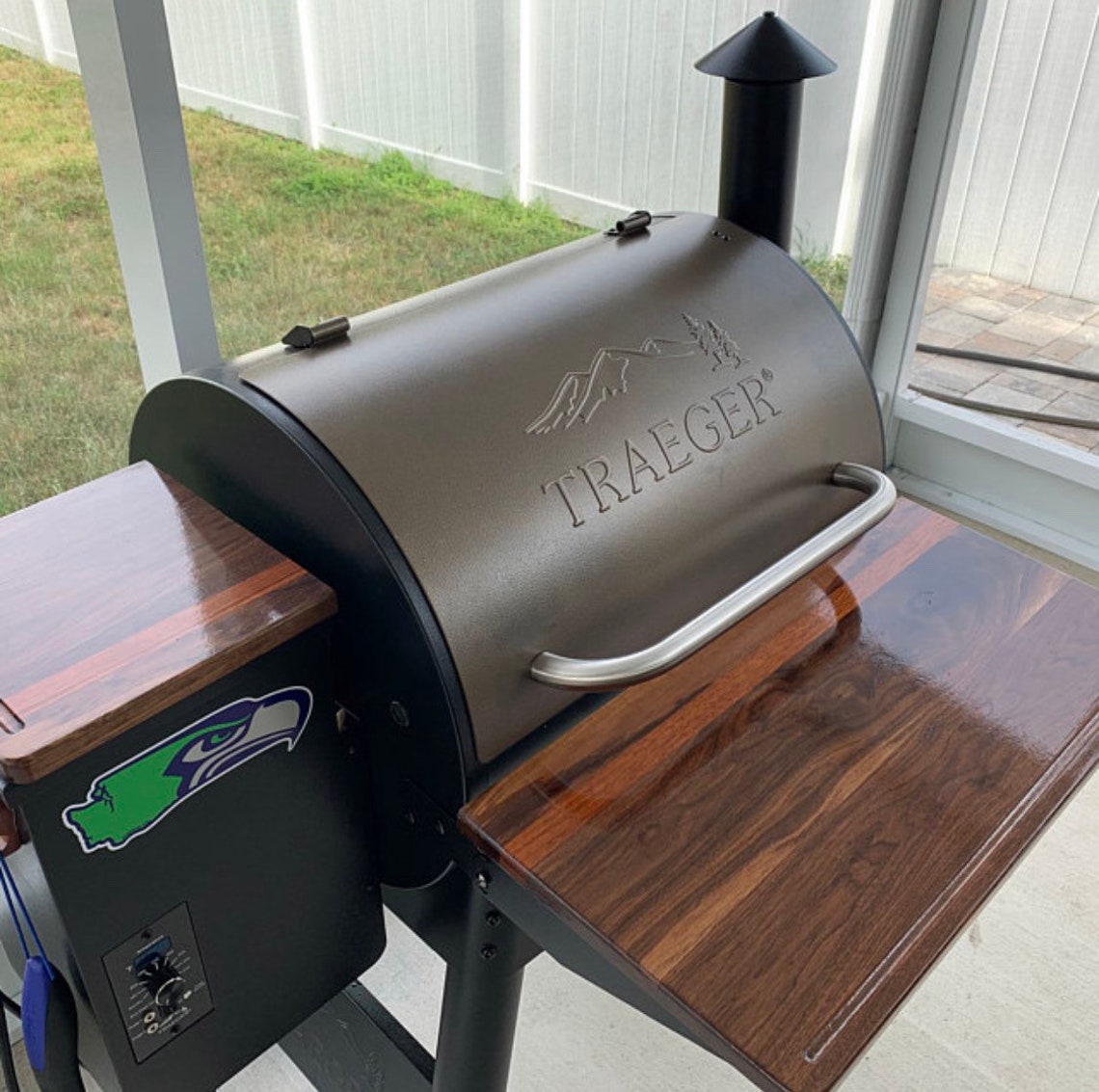 Custom prep tables / cutting boards for Traeger grill shelves Etsy