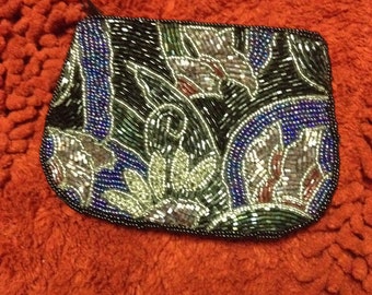 Vintage Small Beaded Evening Purse