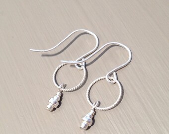 earrings minimalist silver