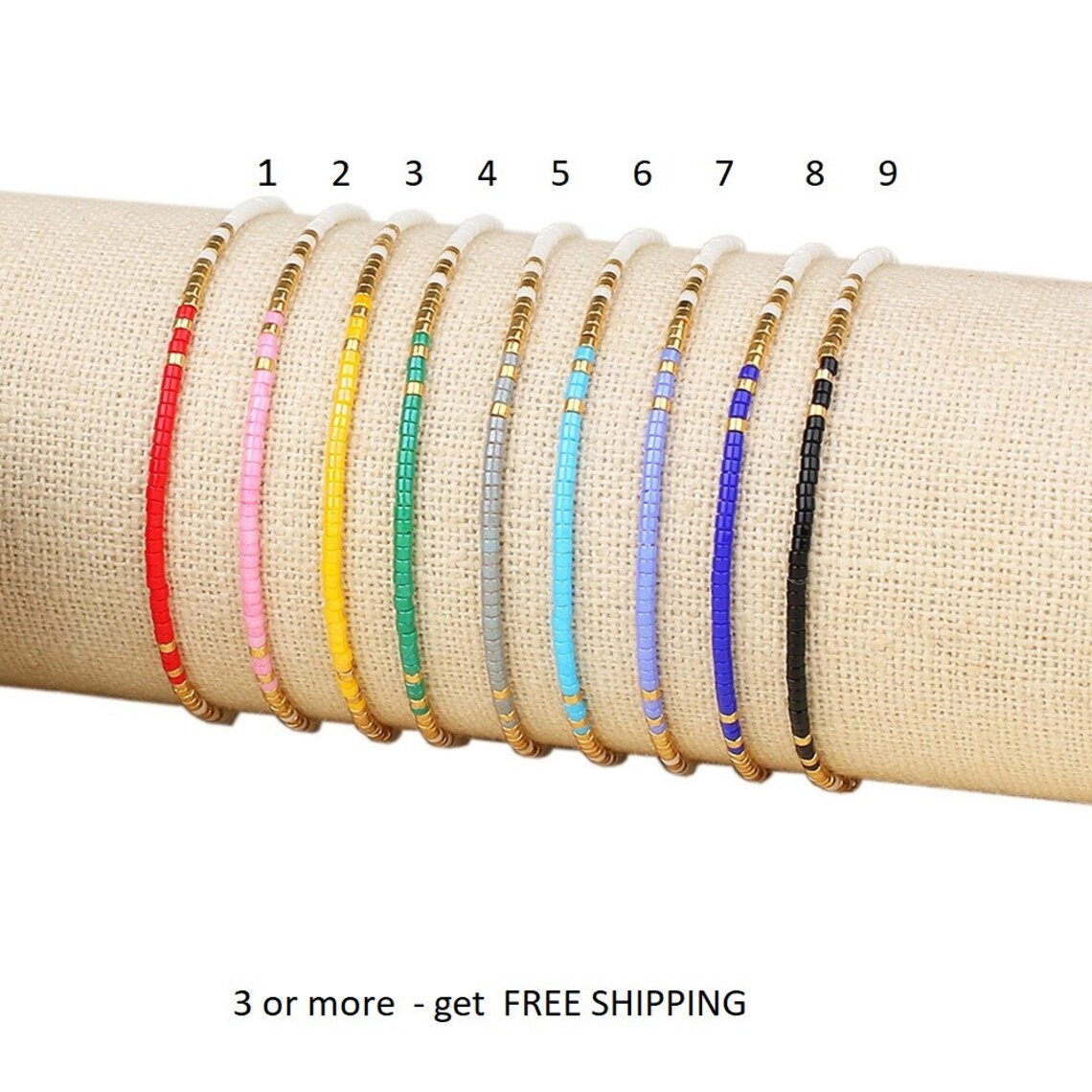 Beaded Bracelets Tiny Gold Bracelet Dainty Gold Bead Bracelet Etsy