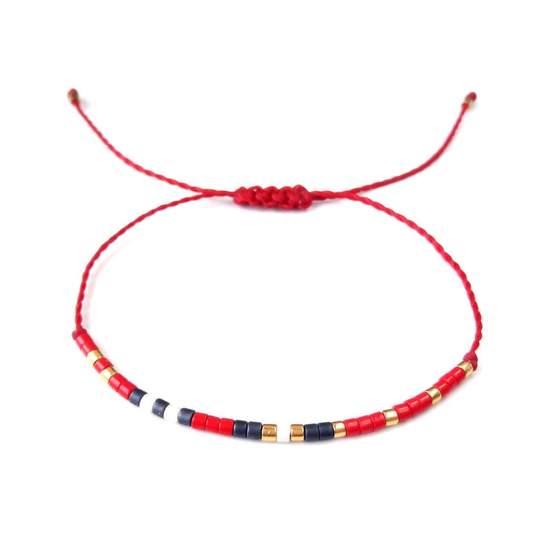 Red string bracelet friendship bracelet stackable bracelet red Etsy